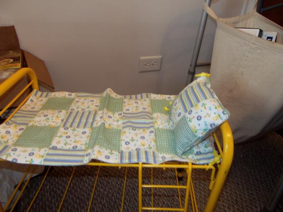 American Girl 18" Yellow Metal Doll Bunk Bed for sale in Rensselaer IN