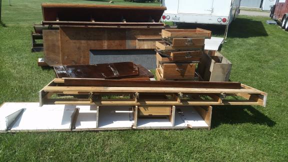 shelving out of tool truck  nice